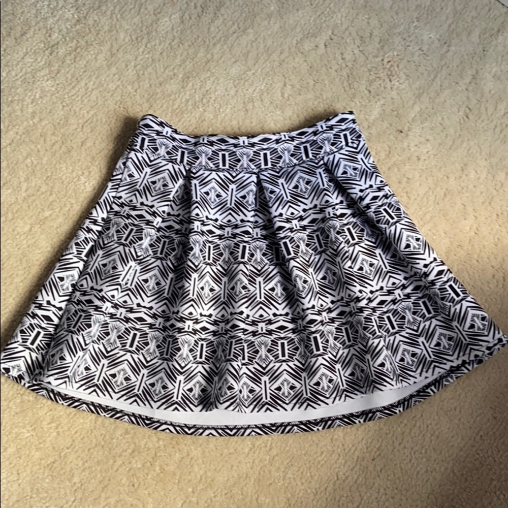 Black and white skirt